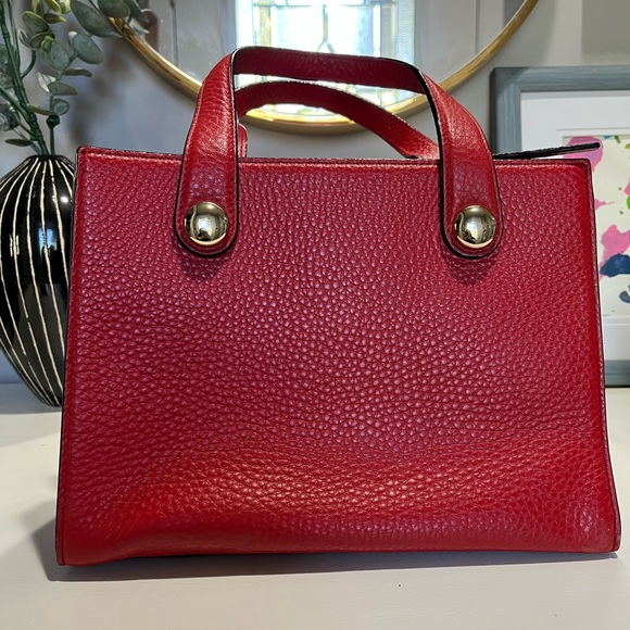 Red pebbled leather Kate Spade purse - Picture 4 of 4